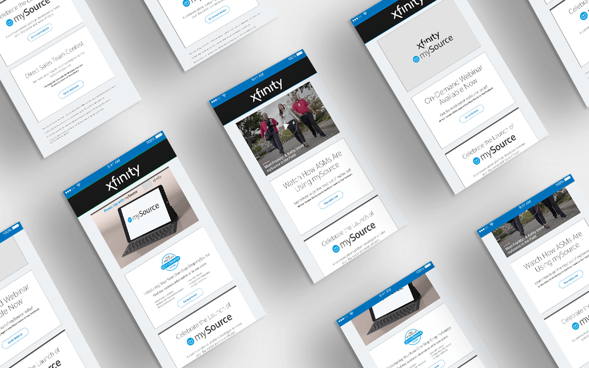 Xfinity mySource Email Campaign